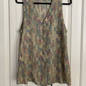 Vintage silk vest/tank